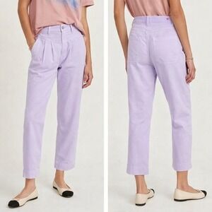SUNDRY NEW Revolve High Waist Pleated Lavender Trouser Pants Preppy Womens SZ 30